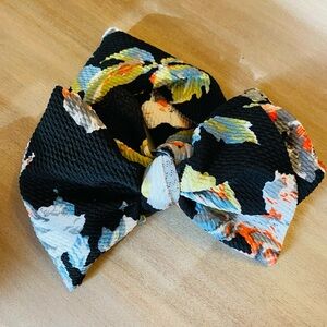 Floral Patterned Baby Hair Bow
